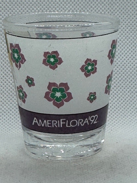 AmeriFlora '92 Multi Colored Shot Glass