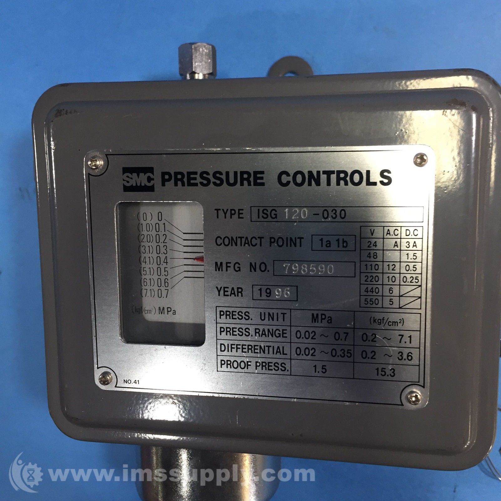 SMC ISG120-030 ISG Pressure Switch FNIP