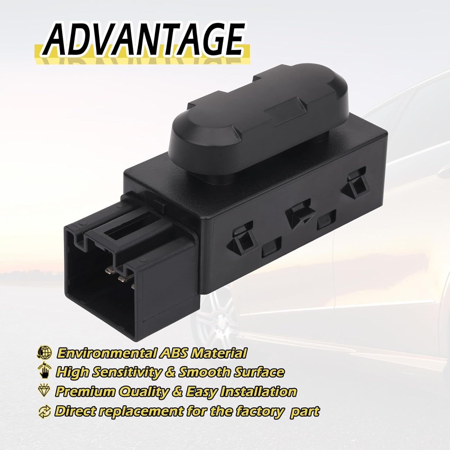 6 Way Driver/Passenger Side Power Seat Adjustment Switch Fit for Ford,