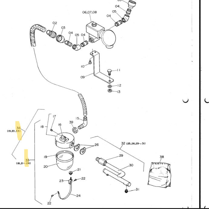 Hamada Anti Offset Powder Spray Bottle Assembly