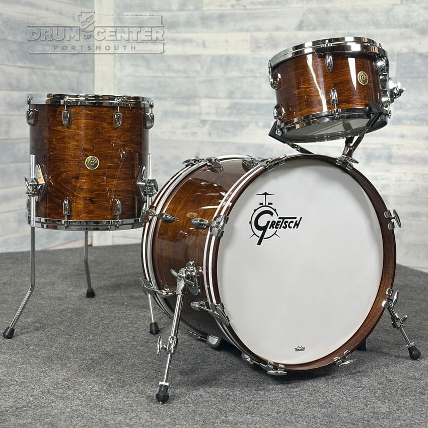 Gretsch USA Custom 3pc Drum Set Antique Maple Gloss