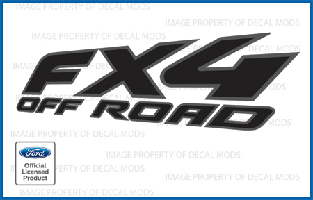 97 - 08 Ford F150 FX4 Off Road Decals Stickers Truck 4x4 Black Gray Side FH2X1