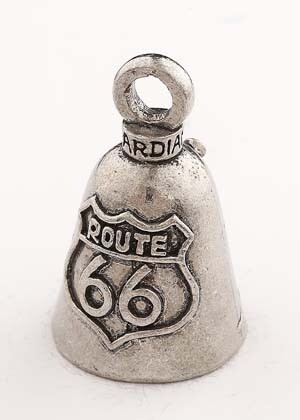 Route 66 GUARDIAN BELL w/ 2 Legend Cards Good Luck & Motorcycle