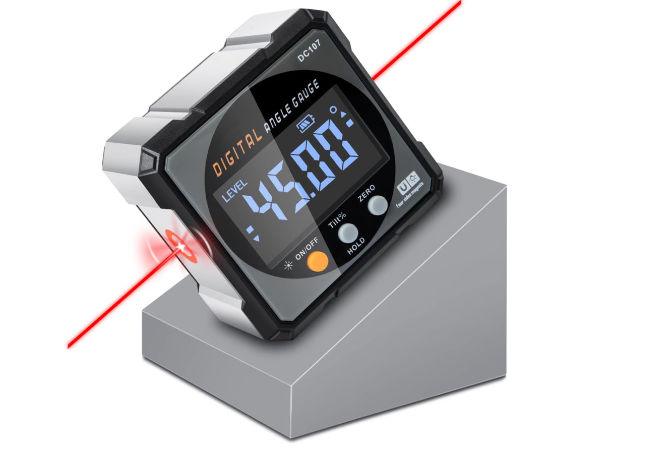 Buscador De Angulos Digital Con Laser Electronico Medidor De Angulo Magnetico