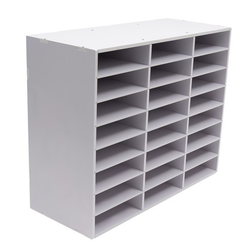 24 Compartments Literature Organizer File Sorter Paper Storage Holder Office