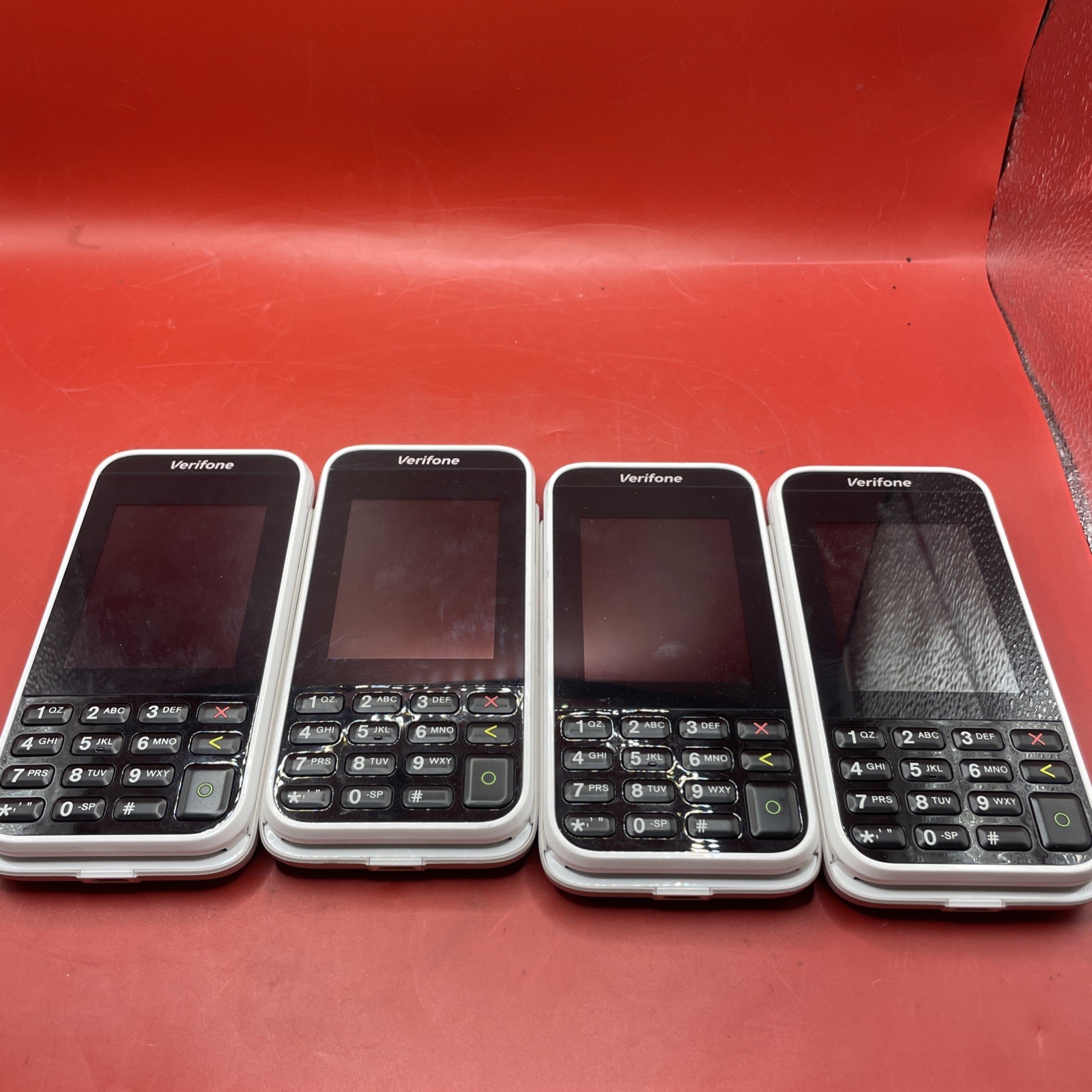 Lot of 4 Verifone e285 M087-500-14-WWA WiFi Bluetooth 512MB for PARTS