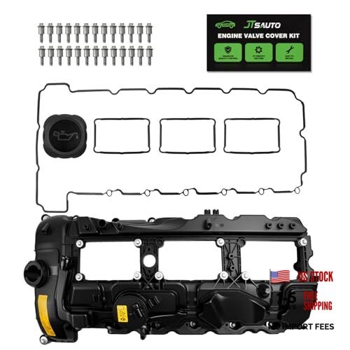 N55 Engine Valve Cover Kit with Gasket, Bolt & Oil Cap for 11127570292