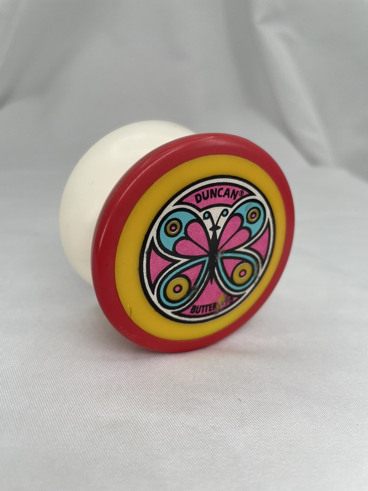 Duncan Butterfly Yo-Yo Kids One Size Red White Vintage Skill Toy Wide Wing
