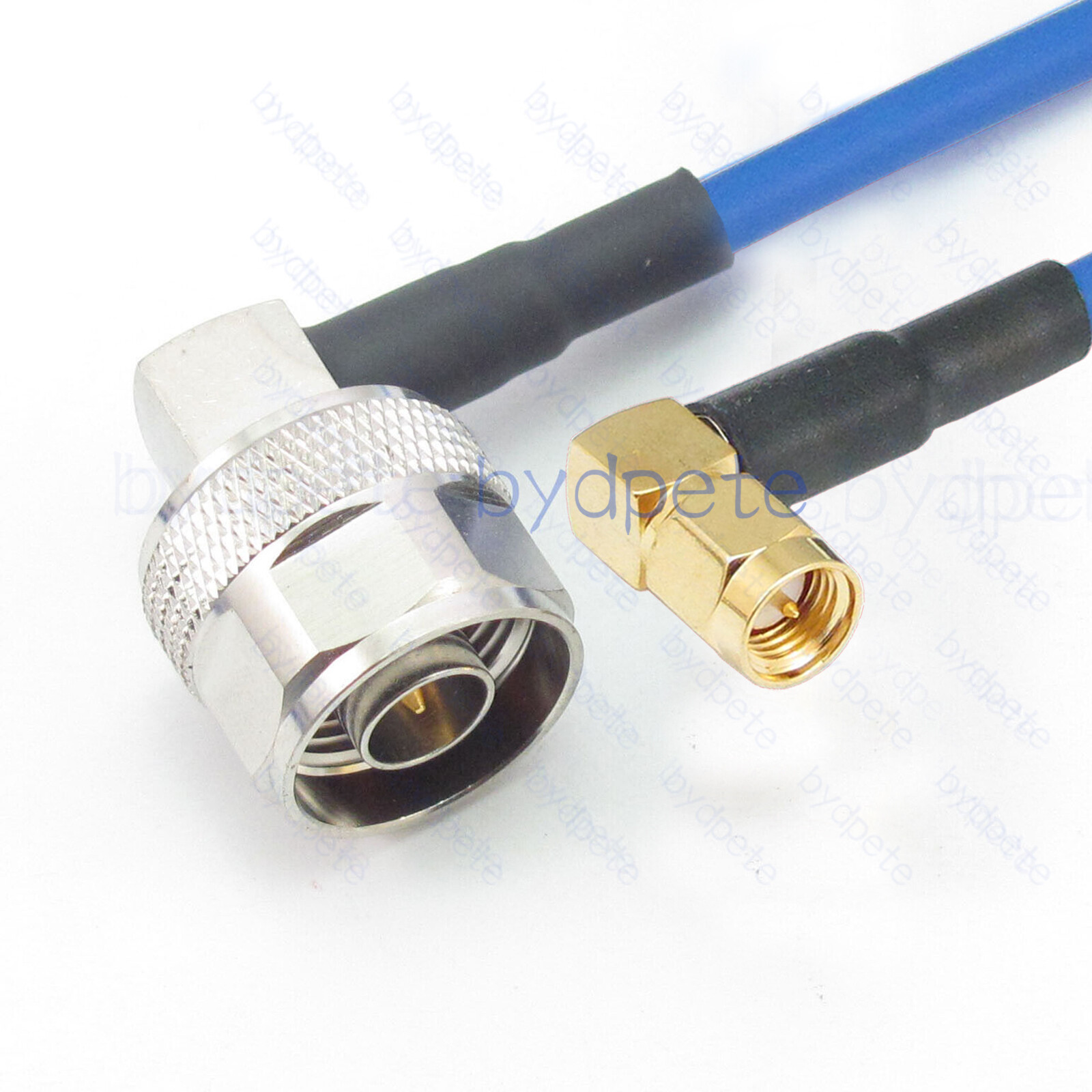 N male Right Angle to SMA male 90 degree RG402 Semi Rigid 50ohm Coax Cable lot
