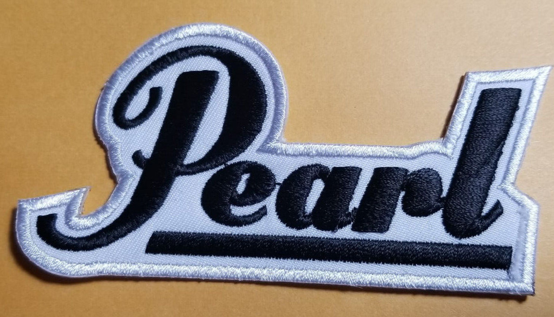 Pearl  Embroidered Patch approx 2x4"