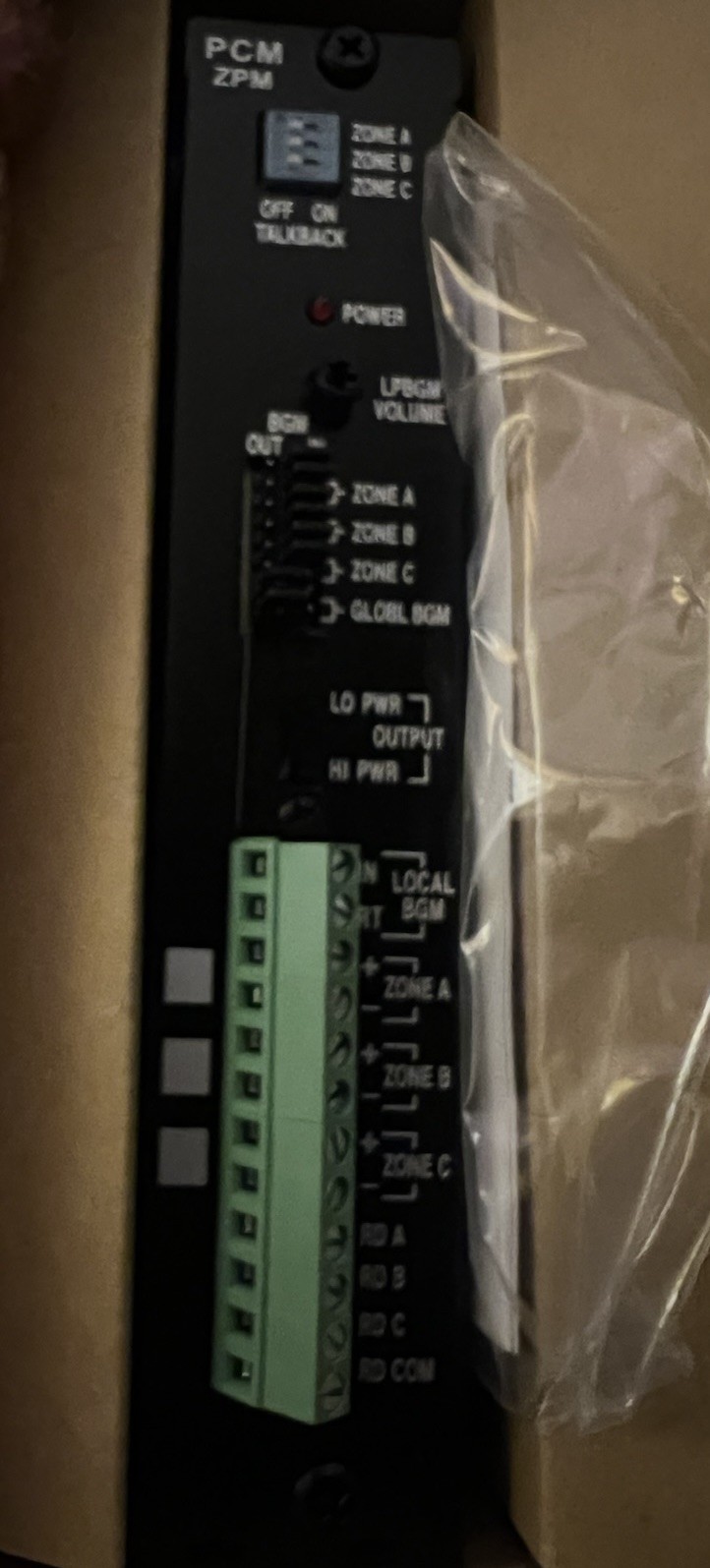Bogen PCM-ZPM 11699 3-Zone Module for PCM2000