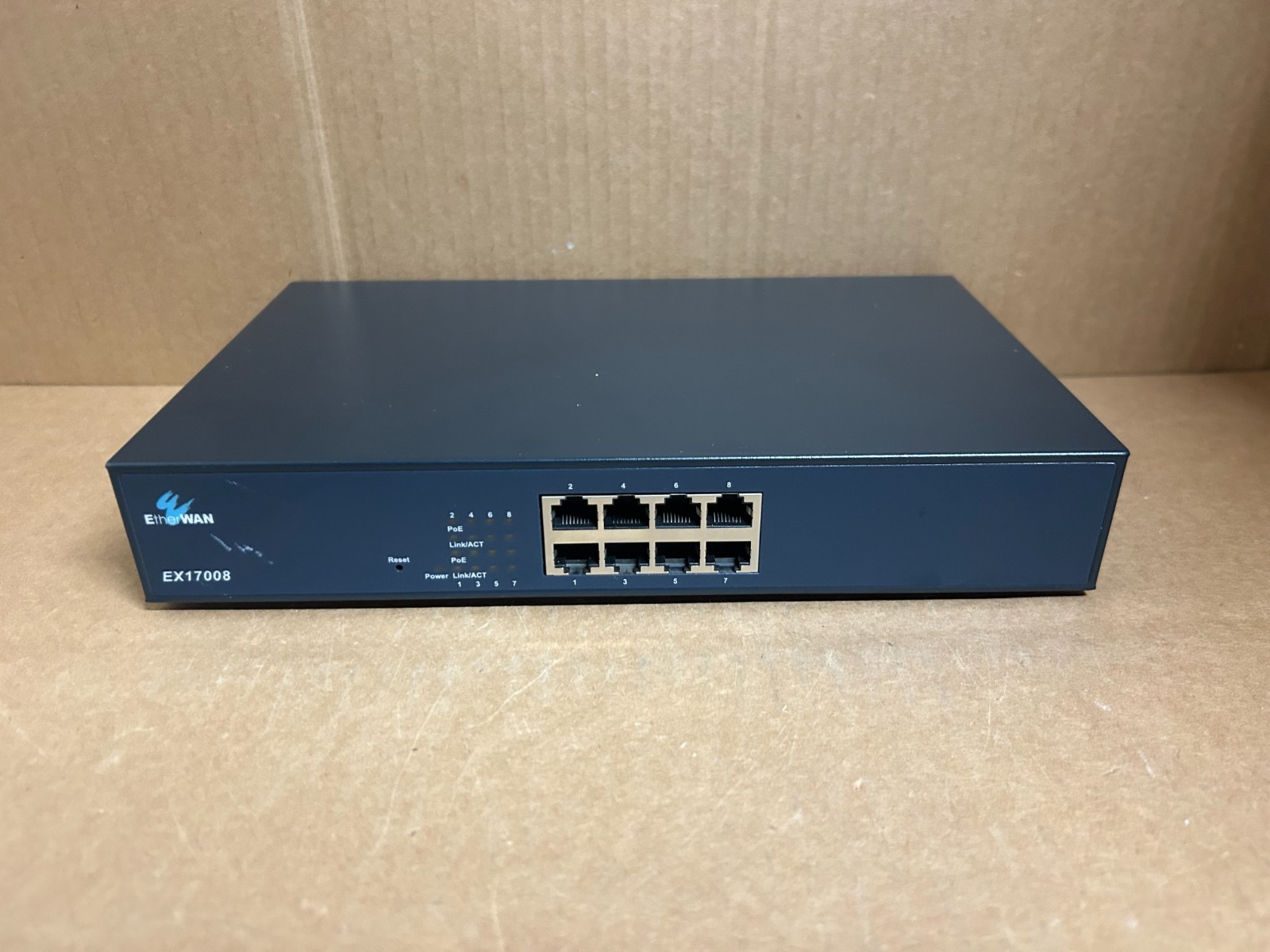 Etherwan EX17008 8 port 10/100TX Ethernet Switch Web-Smart PoE