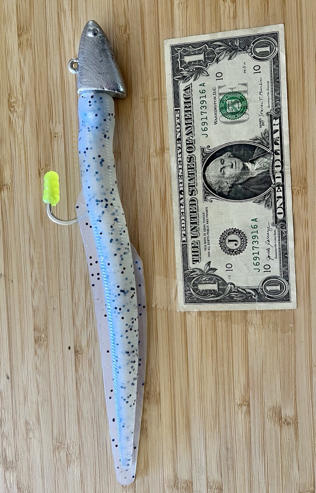 10” Boogey Eel 4 Oz Jighead 10/0 Hook Lingcod Rockfish Grouper Snapper Tuna UV