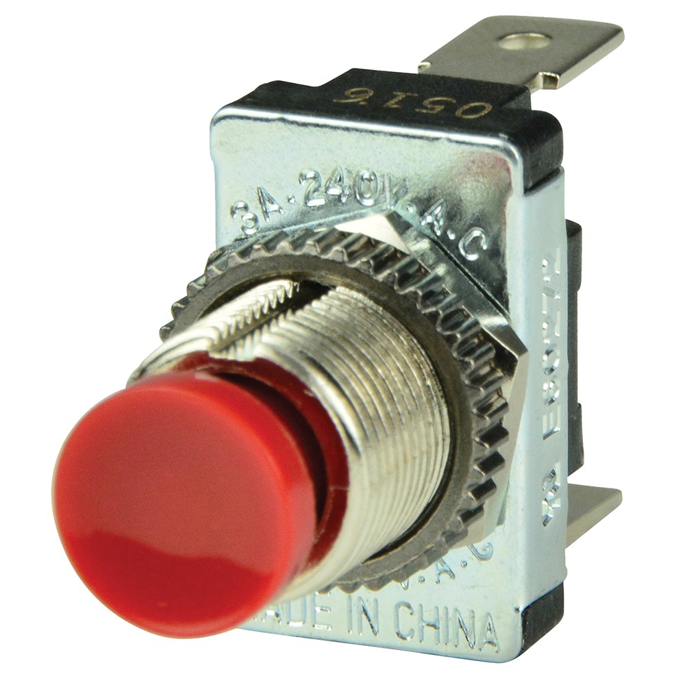 BEP Red SPST Momentary Contact Switch - OFF/(ON) BEP MARINE 1001401  Expedited S
