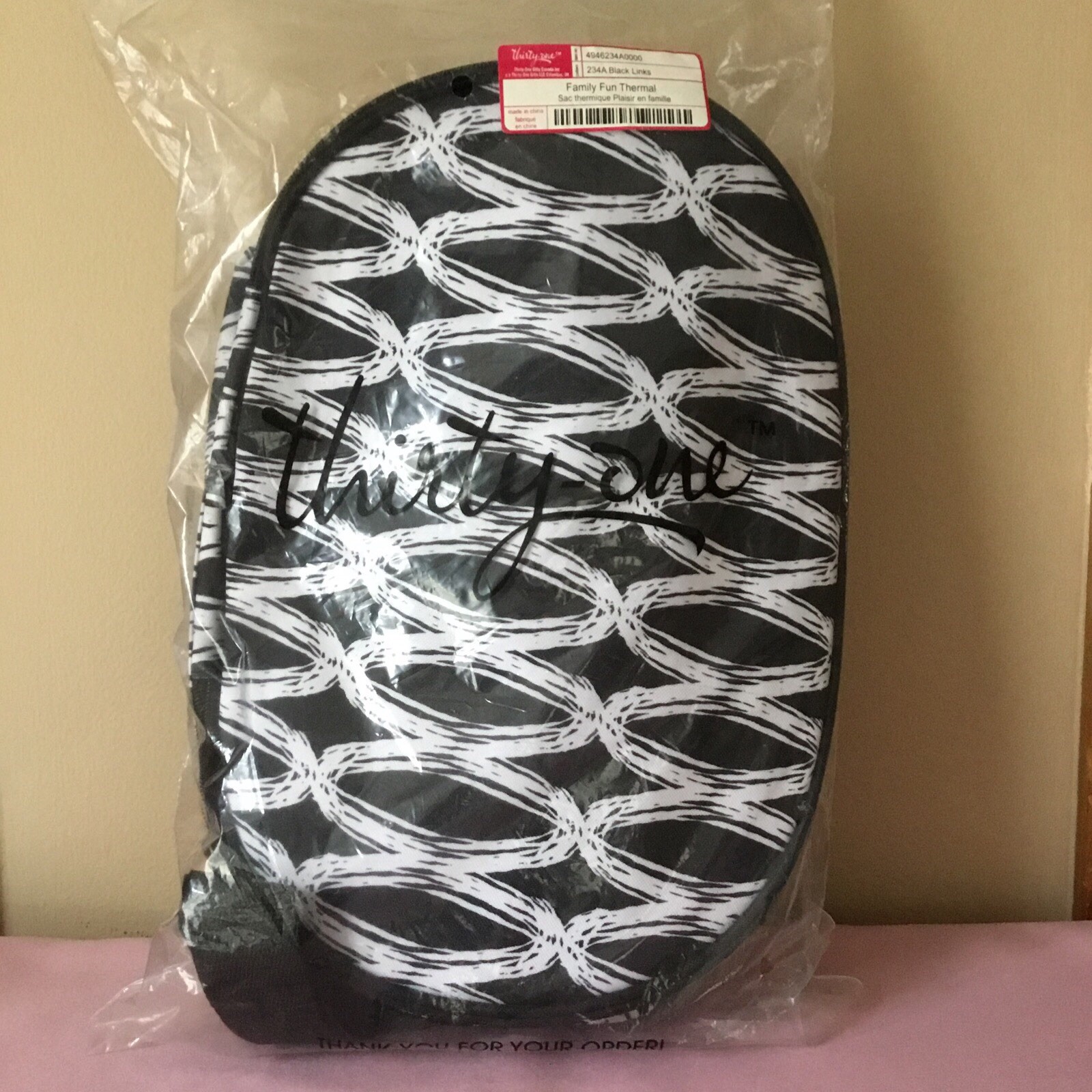 thirty one- FAMILY FUN THERMAL - BLACK LINKS - NEW!