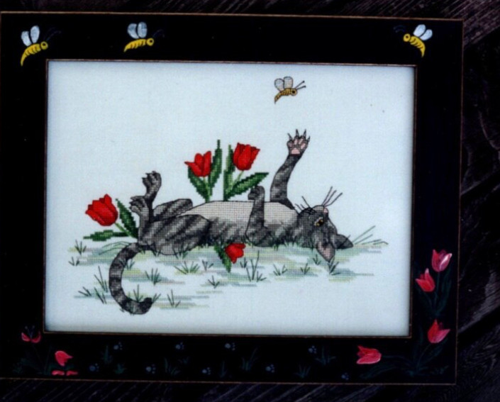 PLAYFUL DAYS OF SPRING Counted Cross Stitch Pattern by Springberry Creek Designs