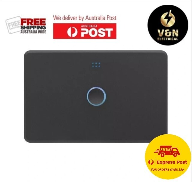DETA Black Grid Connect Smart Single Gang Touch Light Switch