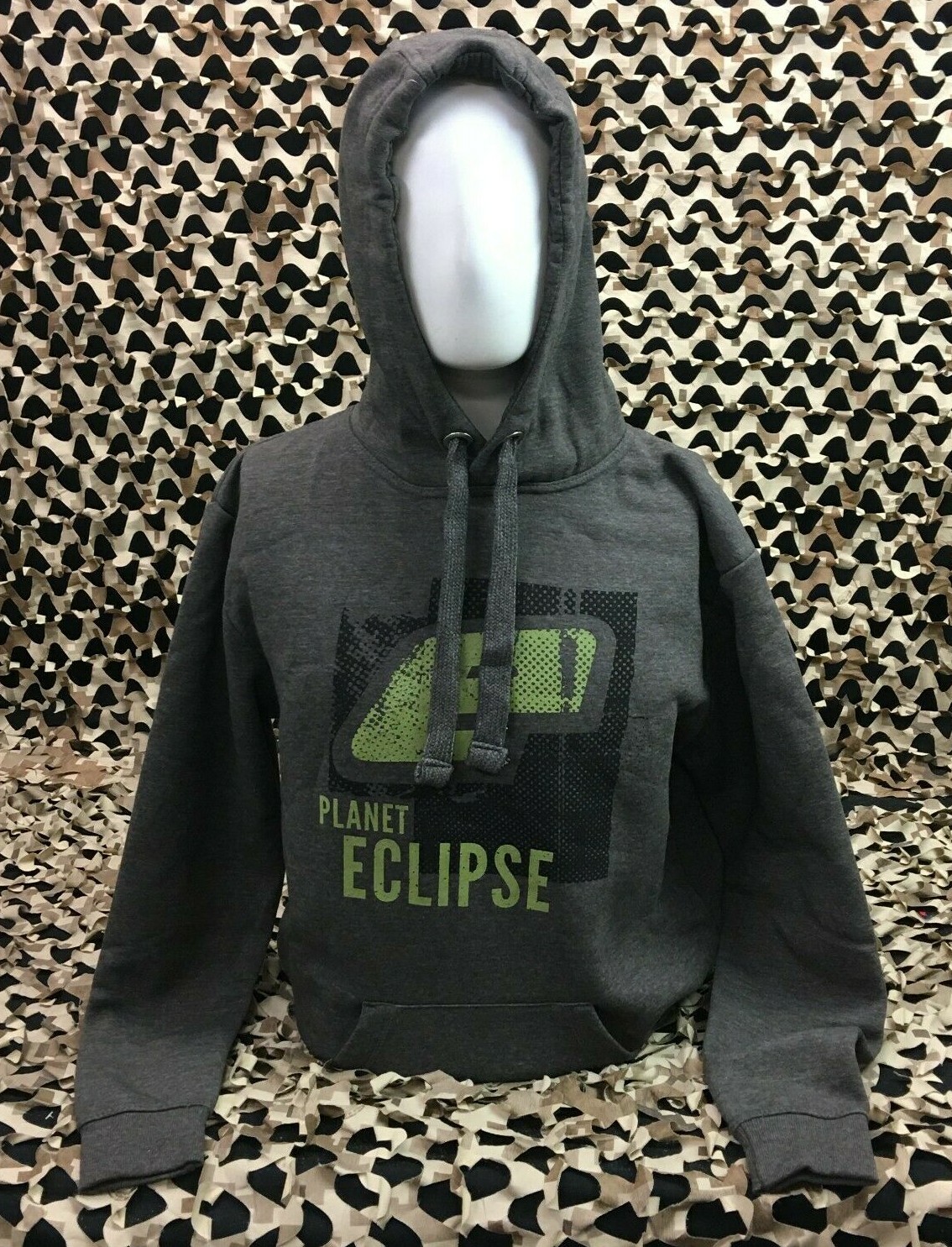 NEW MEDIUM Planet Eclipse Favela Hooded Sweatshirt - Graphite