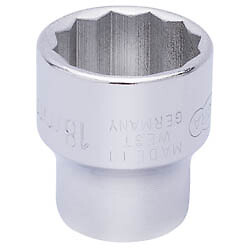 18mm 3/8" Square Drive Elora Bi-Hexagon Socket
