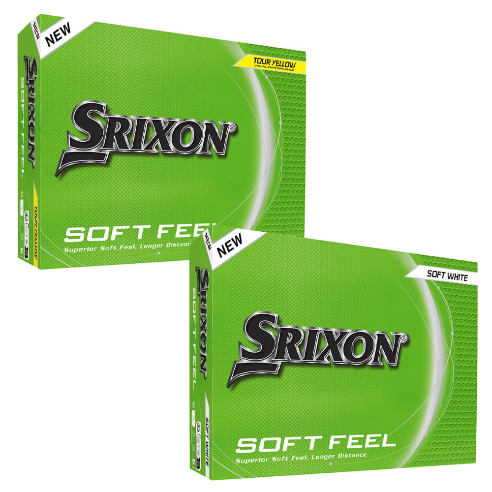 Srixon Soft Feel 14 Golf Balls 1 Dozen Tour Yellow NEW