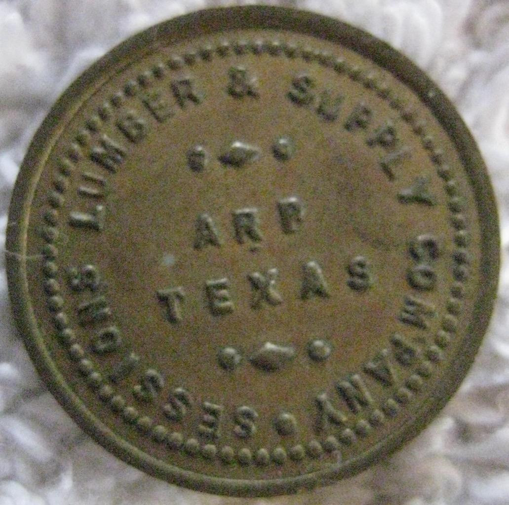 Sessions Lumber & Supply Co Arp Texas  Good for Five Cents in trade 21mm 196