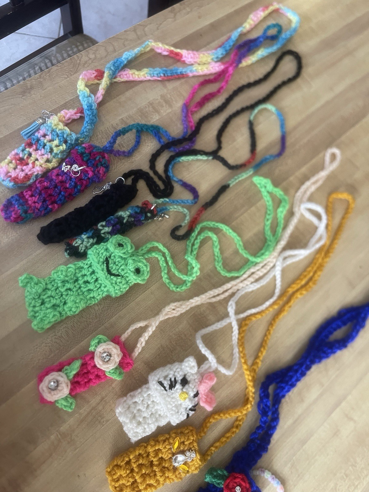 Crocheted Covers For Pens Or Lighters