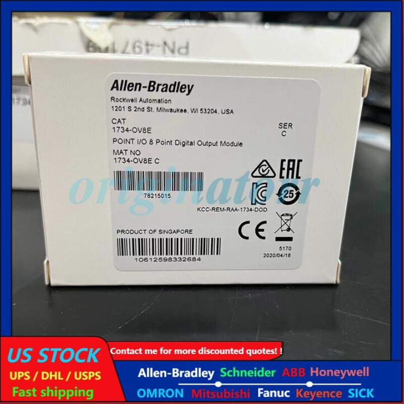 1734-OV8E POINT I/O 8 Point Digital Output Module Brand AB  US Free Tax