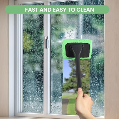 6PCS Windshield Cleaning Tool Car Window Cleaner with 5 Reusable and Green