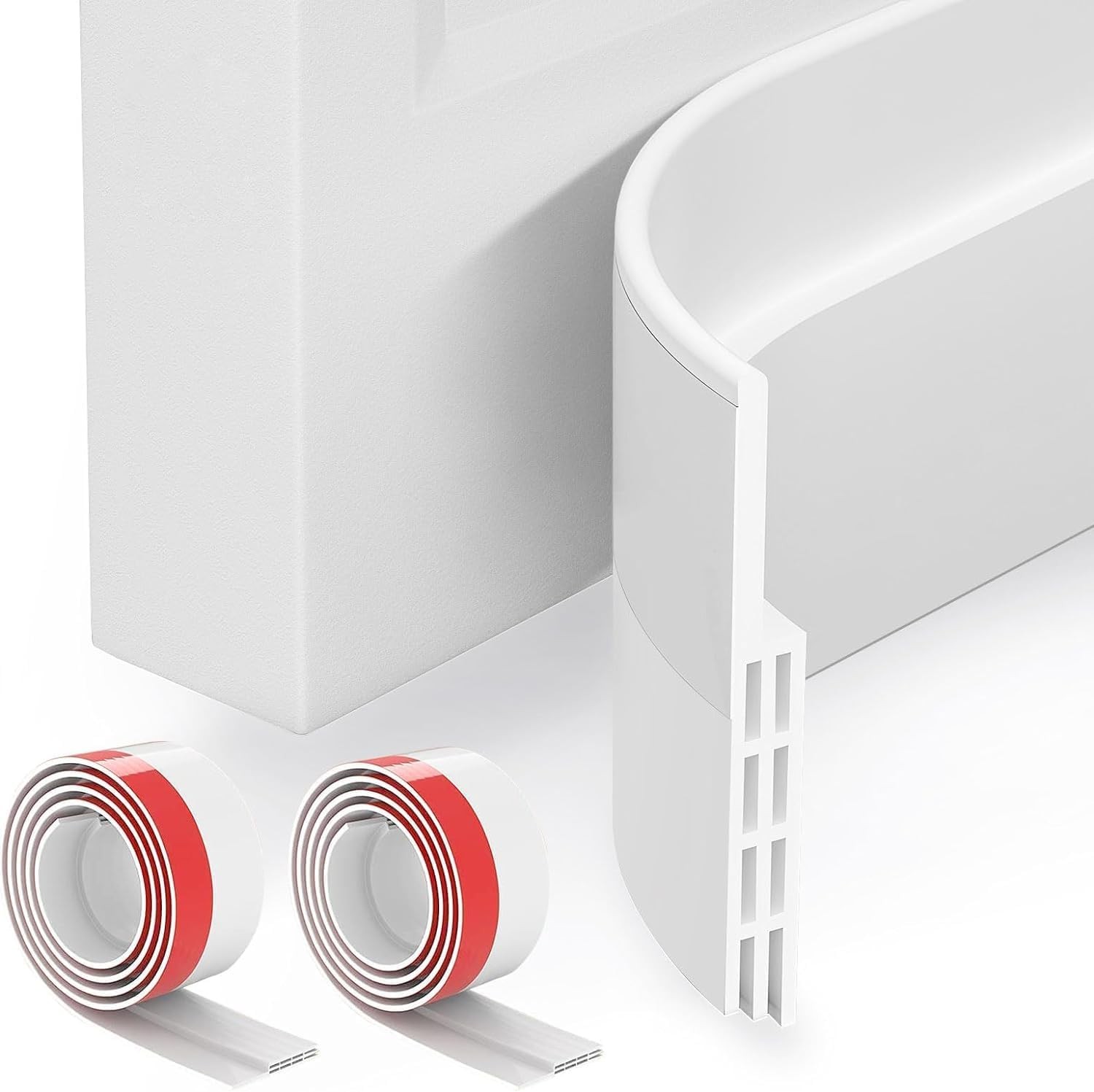 Sightor 4 Pack Door Draft Stopper for Bottom of Door, Under Door Sweep for Ex...