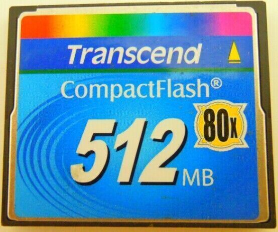 512MB Transcend Compact Flash CF 512M Memory Card 100% Genuine 80X