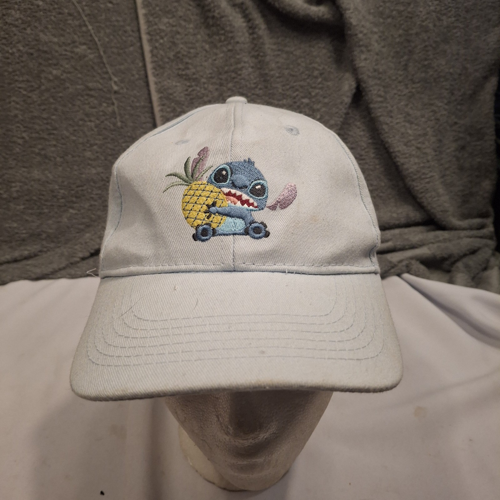 Blue Disney Stitch Kids Baseball Cap Adjustable One Size