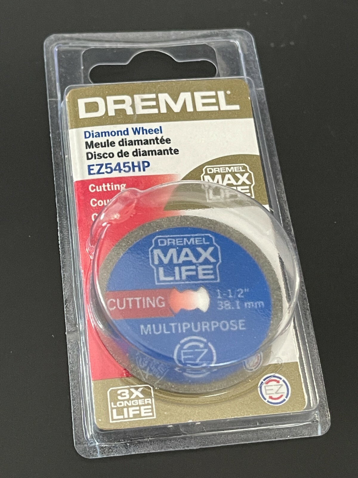 New! Genuine Dremel tool EZ545HP Max Life Diamond Cutting Wheel