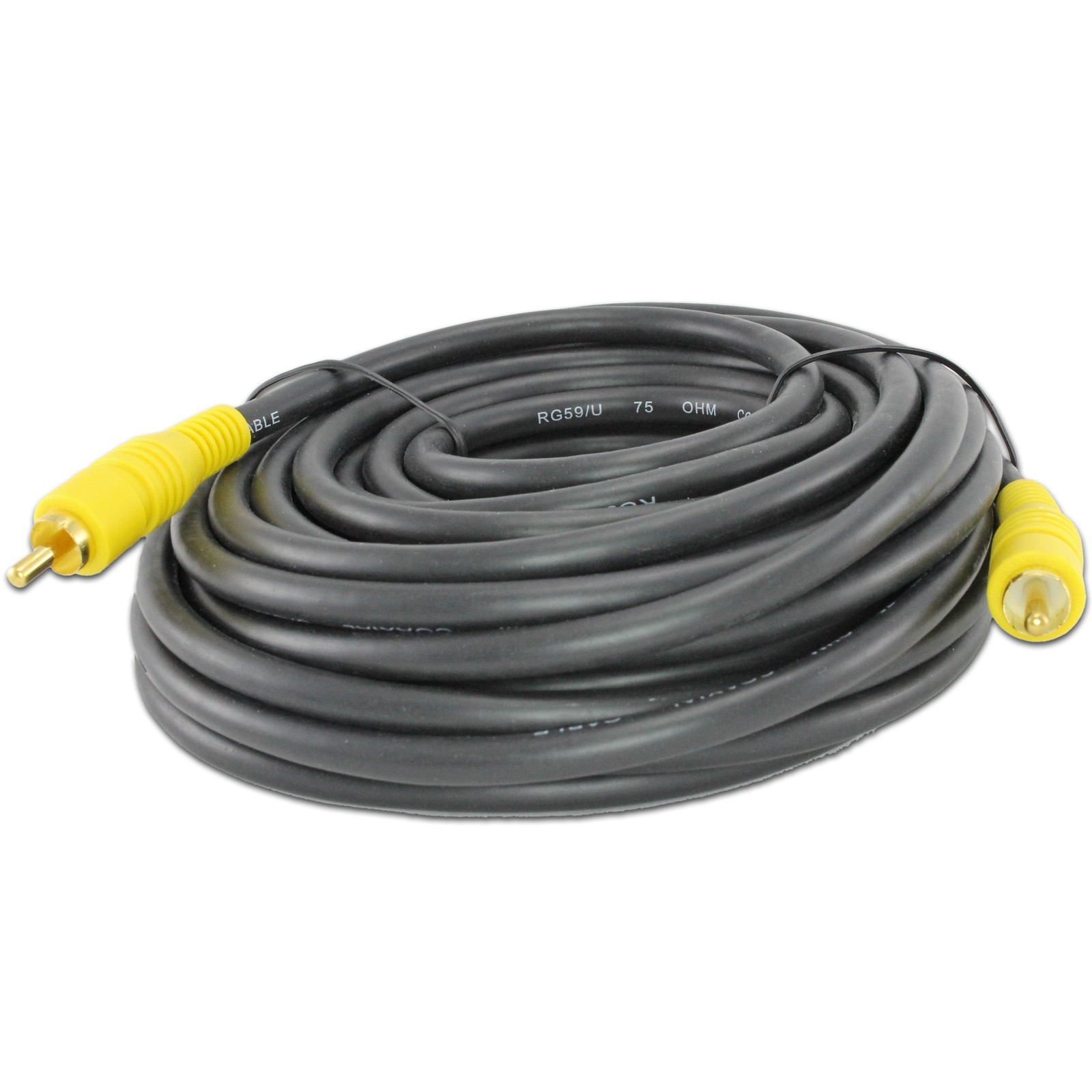 25FT FEET FOOT SINGLE RCA TV DVD VIDEO CABLE CORD SUBWOOFER 25' FT