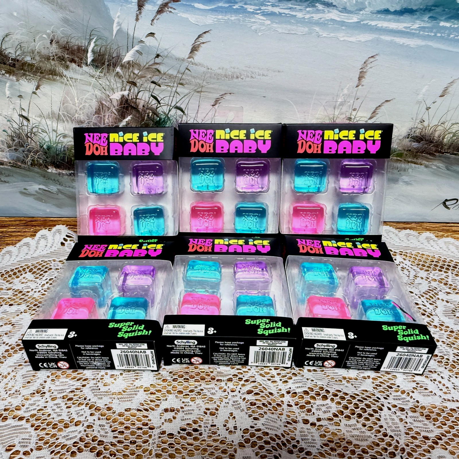 {LOT of 6} NeeDoh Nice Ice Baby 4-packs ~ NEW In BOX  Nee Doh New/Sealed
