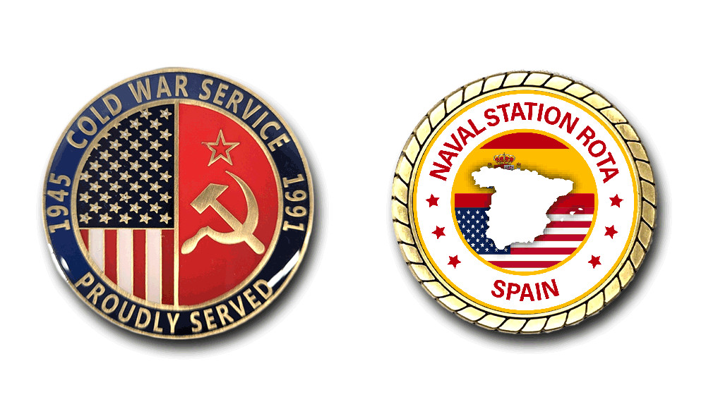 Naval Station Rota Spain Cold War Service Challenge Coin