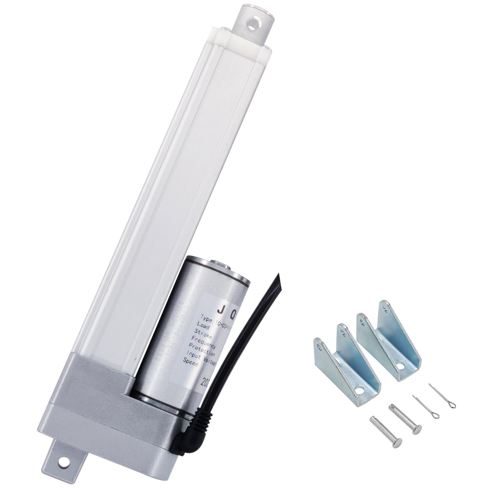 6 Inch Stroke 12V Linear Actuator 300N/66lbs Speed 1.77"/sec Electric Actuato...