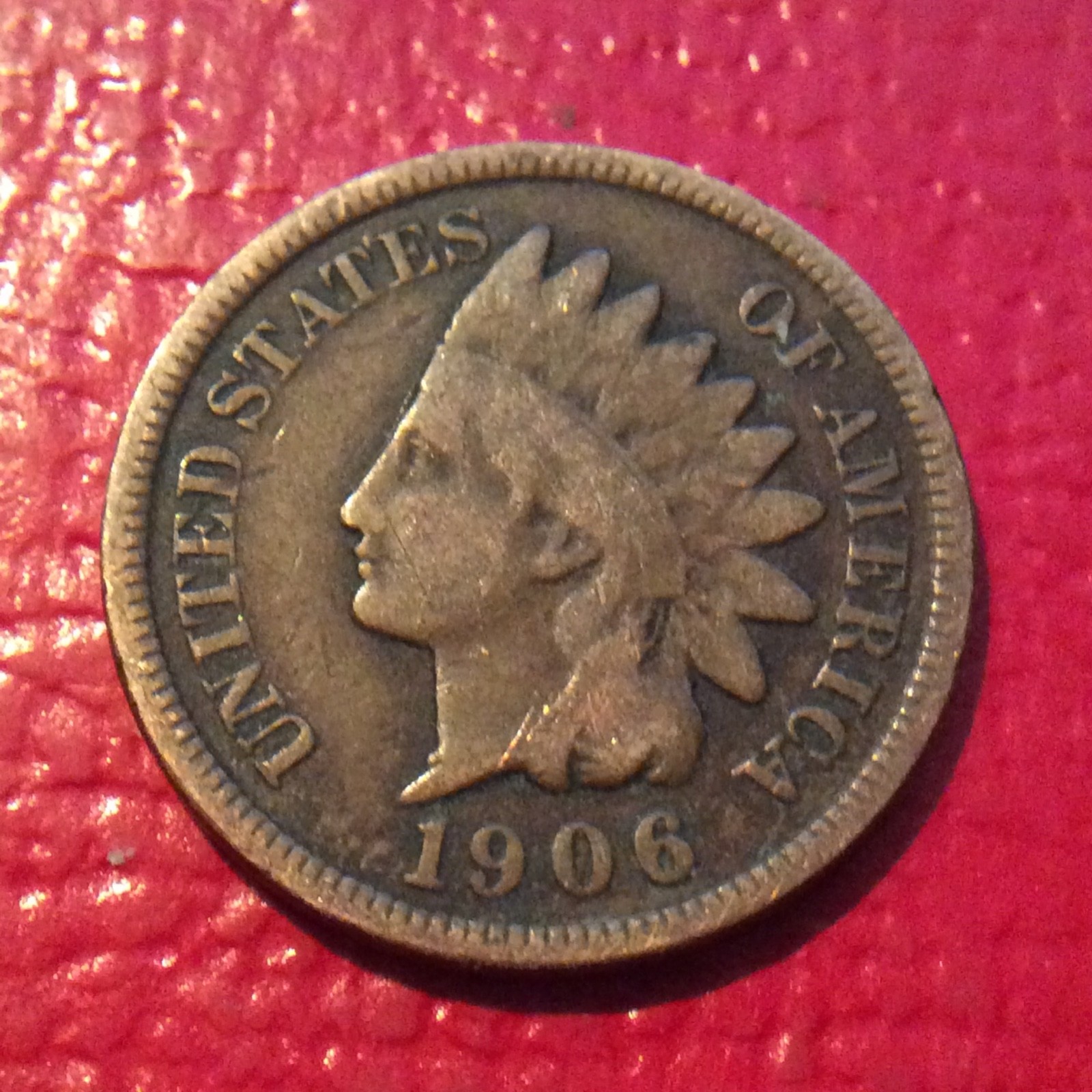 1906 INDIAN HEAD CENT I-382 FREE SHIPPING