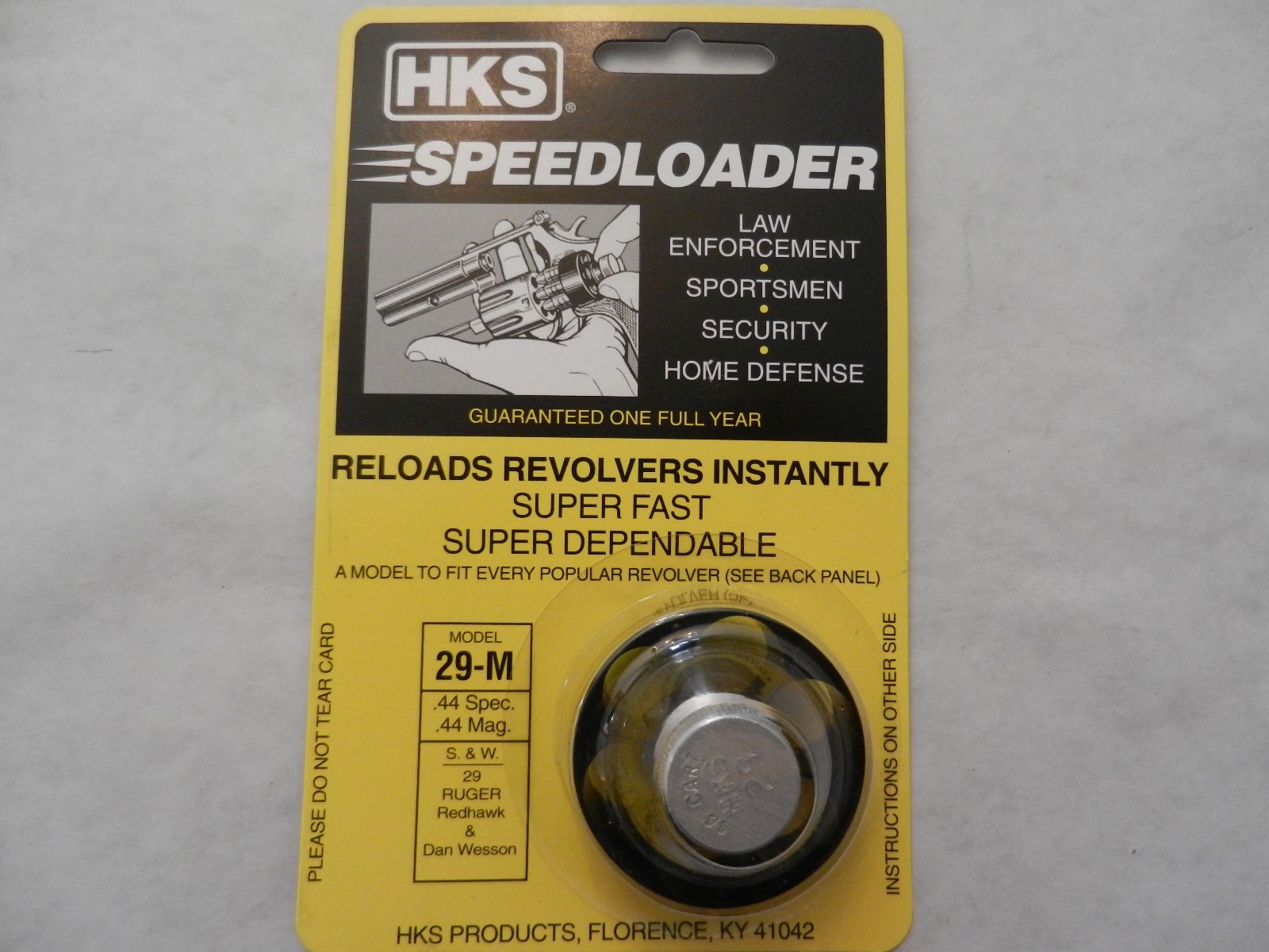 HKS Speedloader; 29-M; 6-Shot; 2 Pack; 44 Spec, 44 Mag; Fast & Dependable