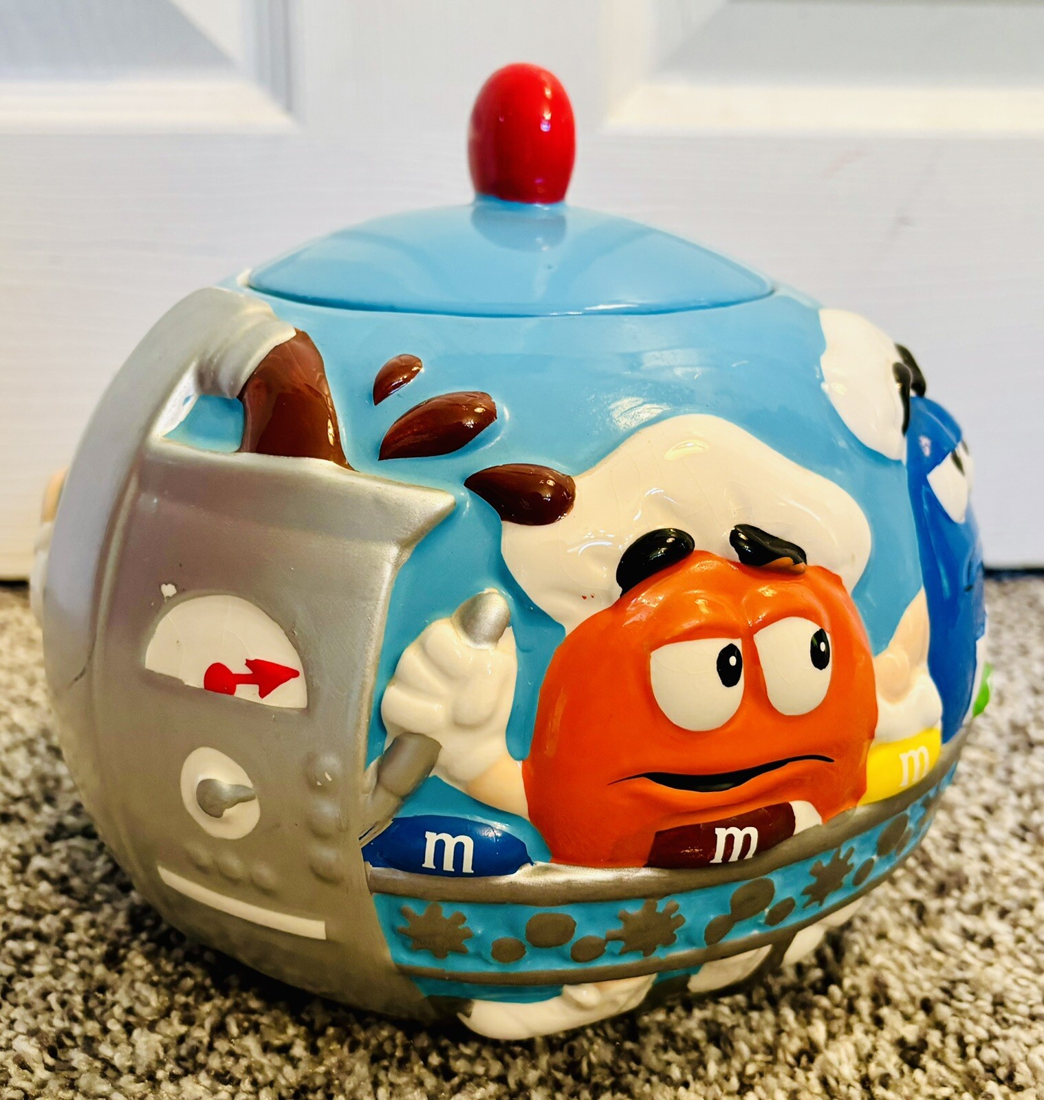 M&M’s Chocolate Factory Ceramic Candy Cookie Jar Galerie 2002 M & M