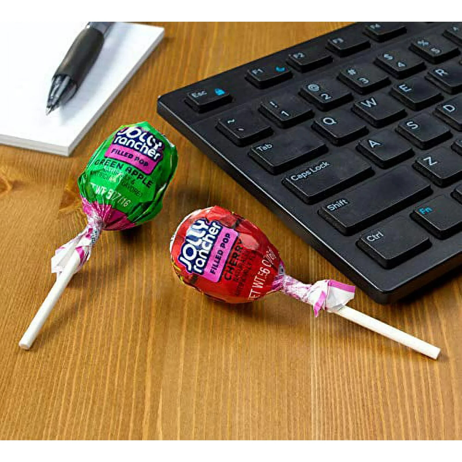 JOLLY RANCHER Round Lollipops, Assorted Fruit Filled Pops, Bulk Candy (2 Pounds)