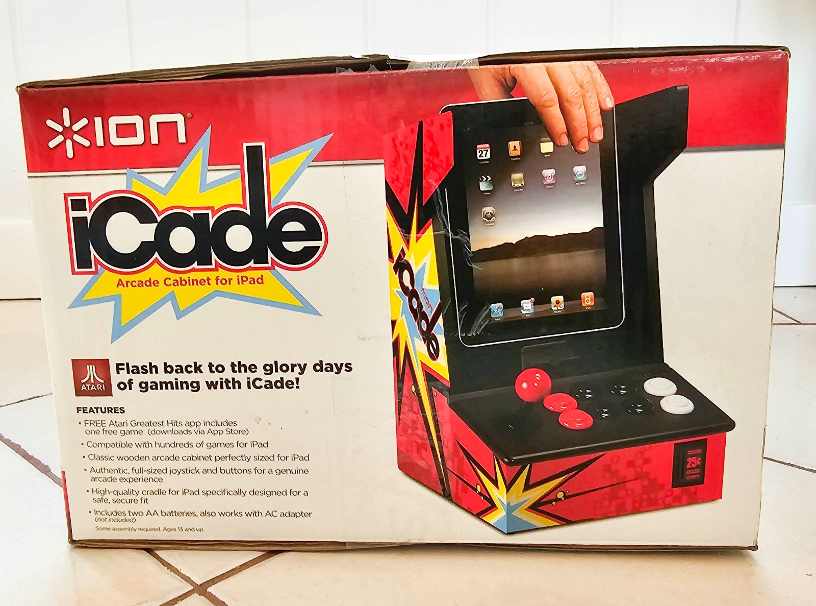 Atari Ion iCade Arcade Video Gaming System Cabinet For iPad New In Box
