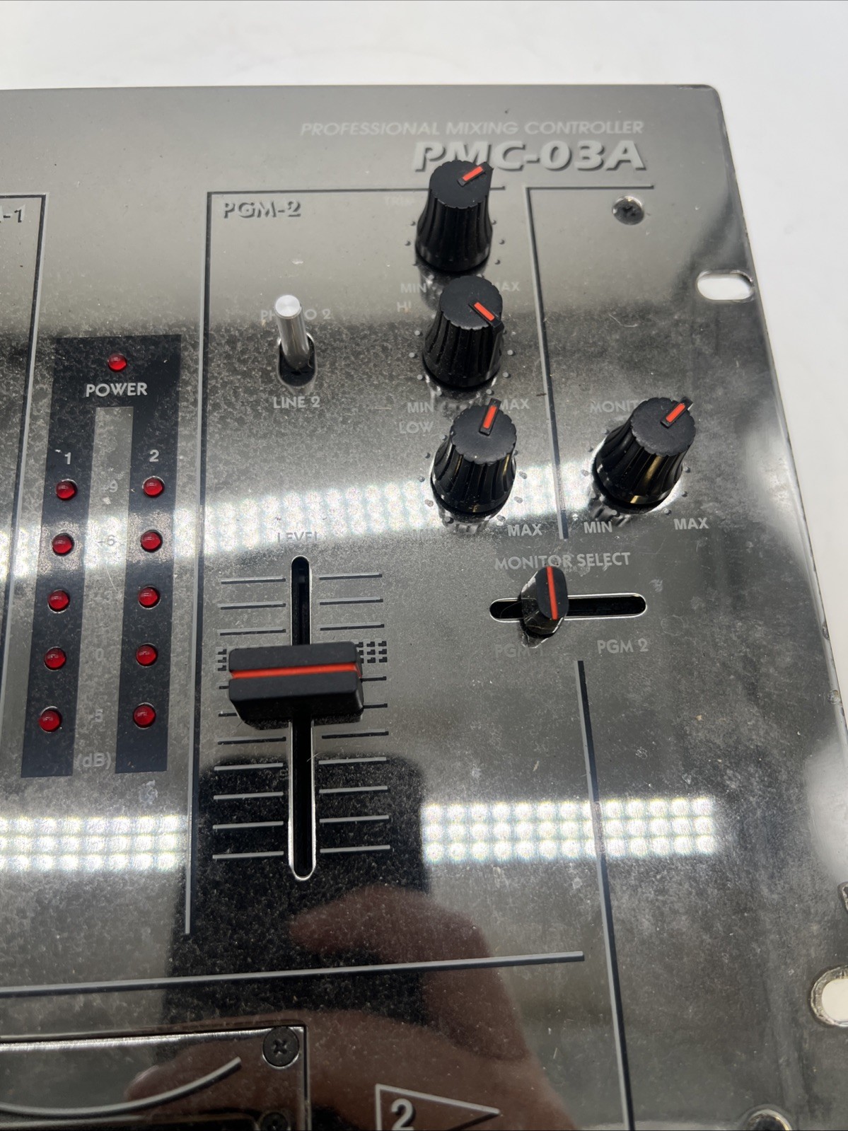 Vestax PMC-03A Professional Mixing Controller DJ Mixer Silver 2ch Untested