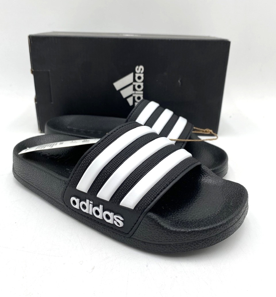Adidas ADILETTE SHOWER K Kids' NEW Slides Black Multiple Sizes