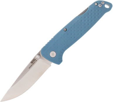 SOG ADVENTURER LB / 3.5" BLADE / 5CR15MOV / NORDIC BLUE + SATIN / BLISTER PACK