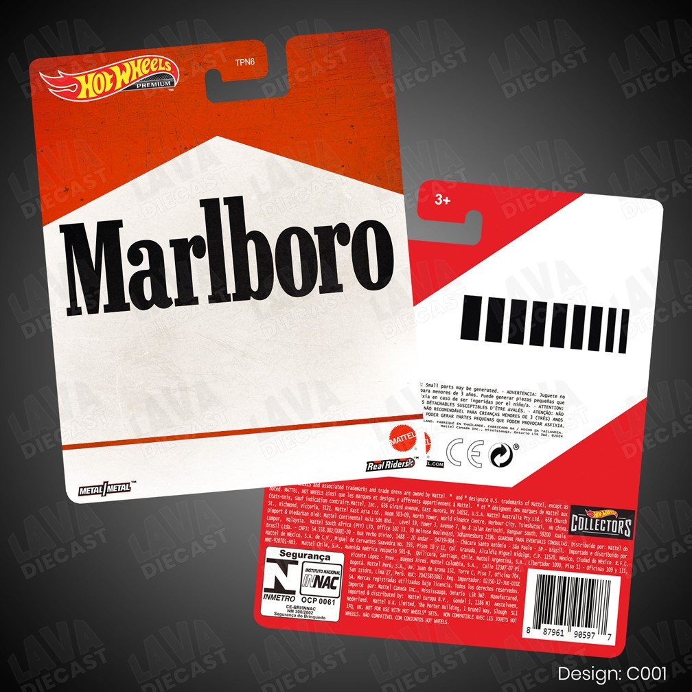Marlboro McLaren F1 Racing Custom Hot Wheels Premium Card Senna Diecast Decal