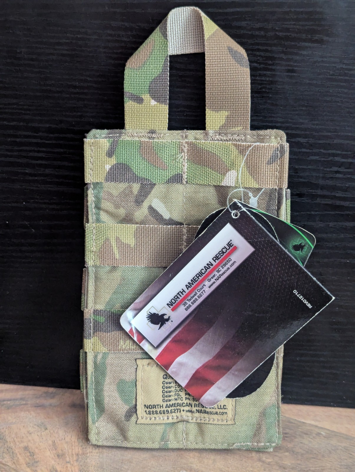 North American Rescue NAR Quick Detach Panel Multicam MOLLE Pouch Adapter NWT