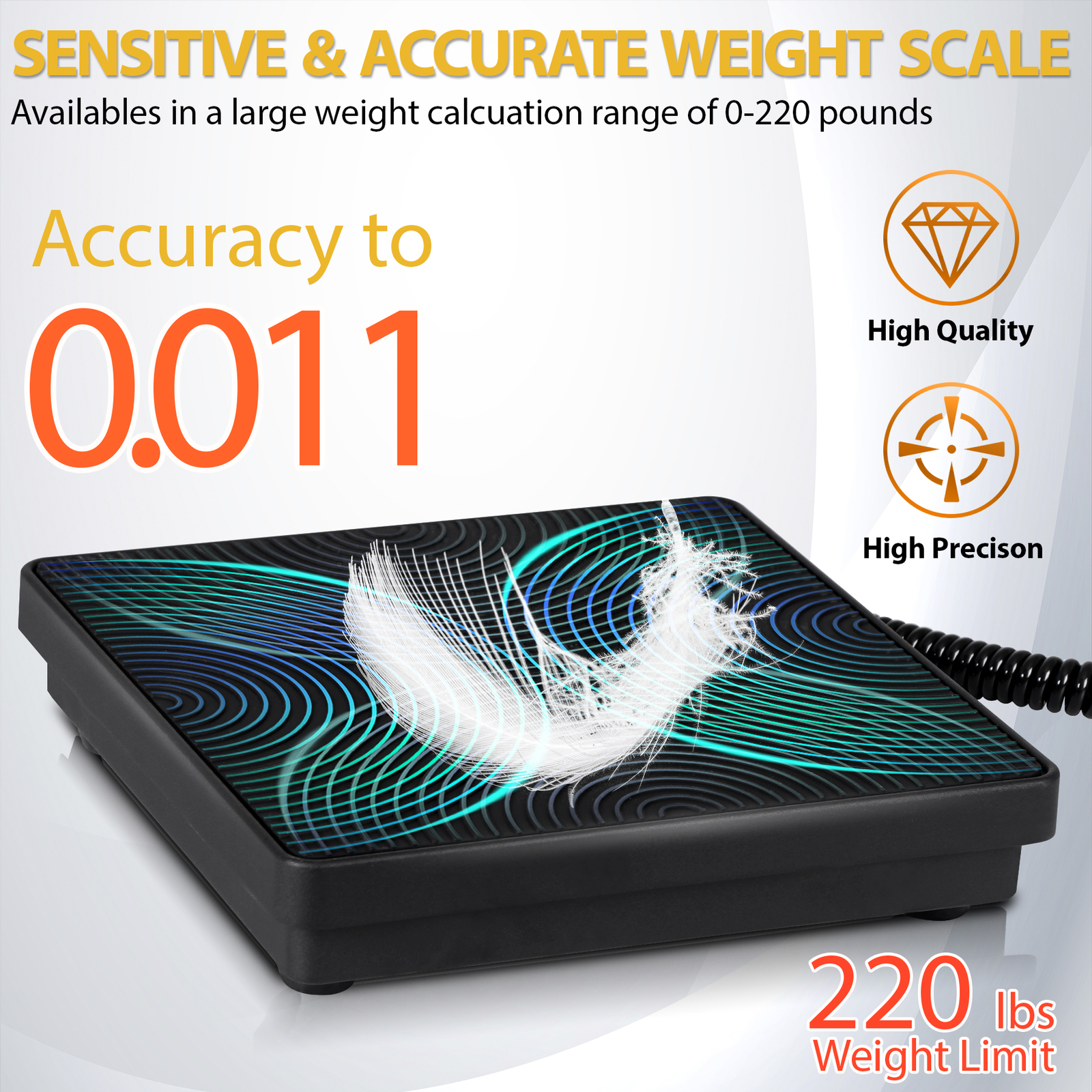 220 lbs Electronic Refrigerant Charging Digital Weight Scale LCD Display