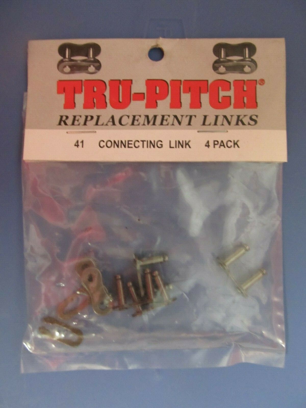Tru-Pitch Roller Chain Replacement Links  #41  Package of 4 links   NEW