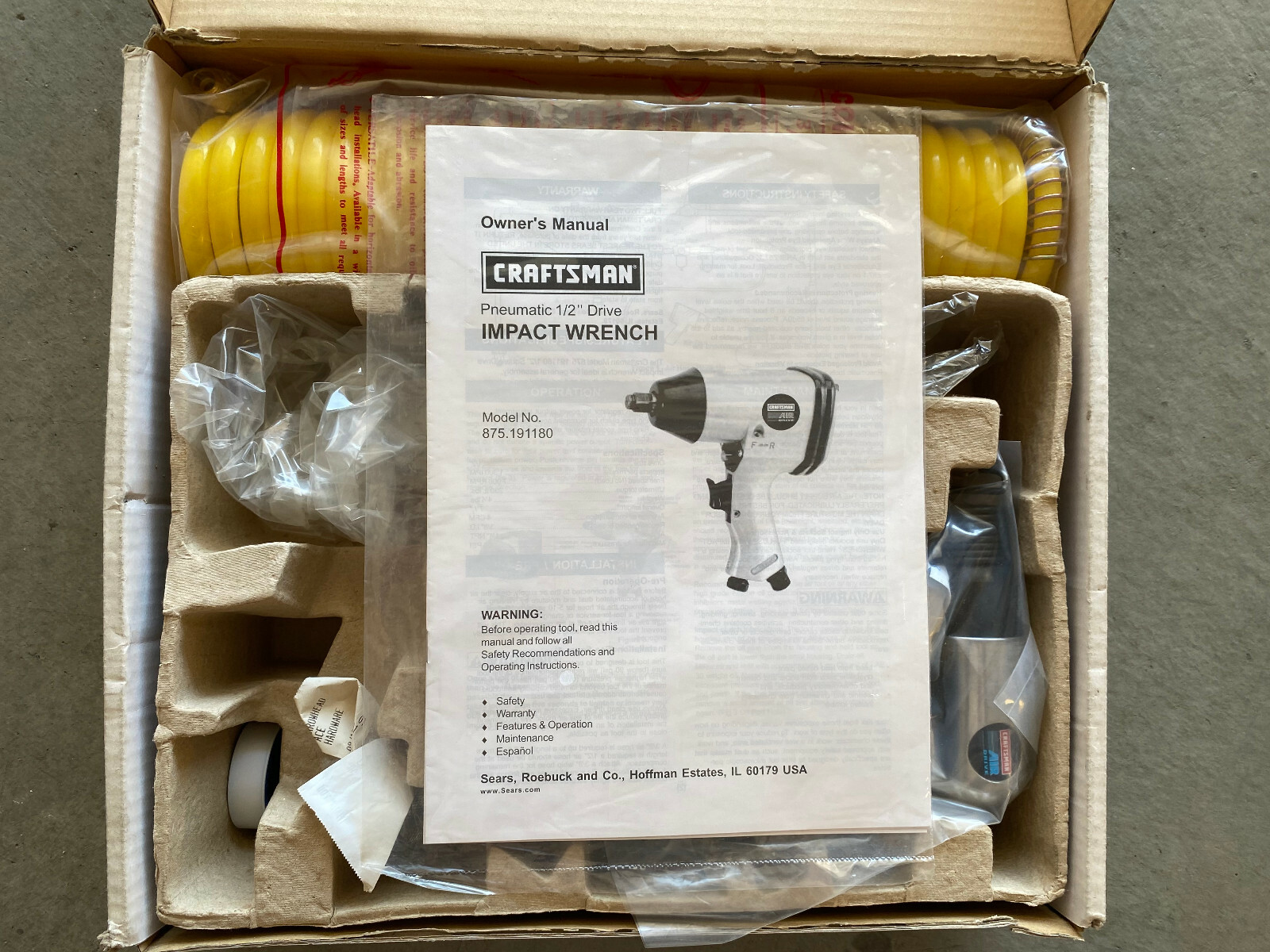 Craftsman Air Tools USKIT-1 "Missing 19118"