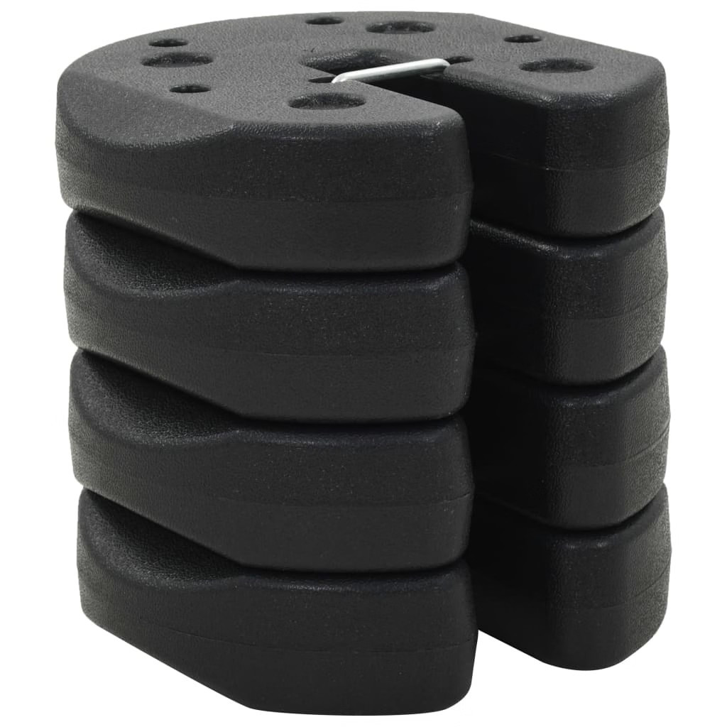 Gazebo Weight Plate Black Concrete with plastic cover Small